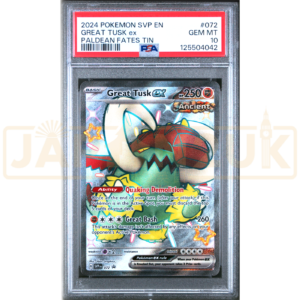 Pokemon Great tusk ex SVP EN Promo 072 English Graded Card PSA 10 #125504042