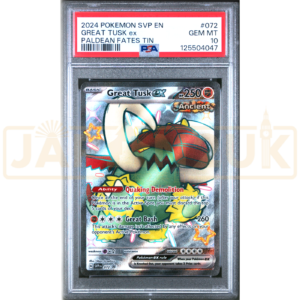 Pokemon Great tusk ex SVP EN Promo 072 English Graded Card PSA 10 #125504047